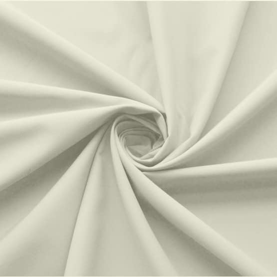 Cottingon Ruffled Bed Skirt with Split Corners-Dust Ruffle - 12" Drop 100% Microfiber Soft,Sheen & Luxurious Look - Bed Skirts (Ivory -Queen)