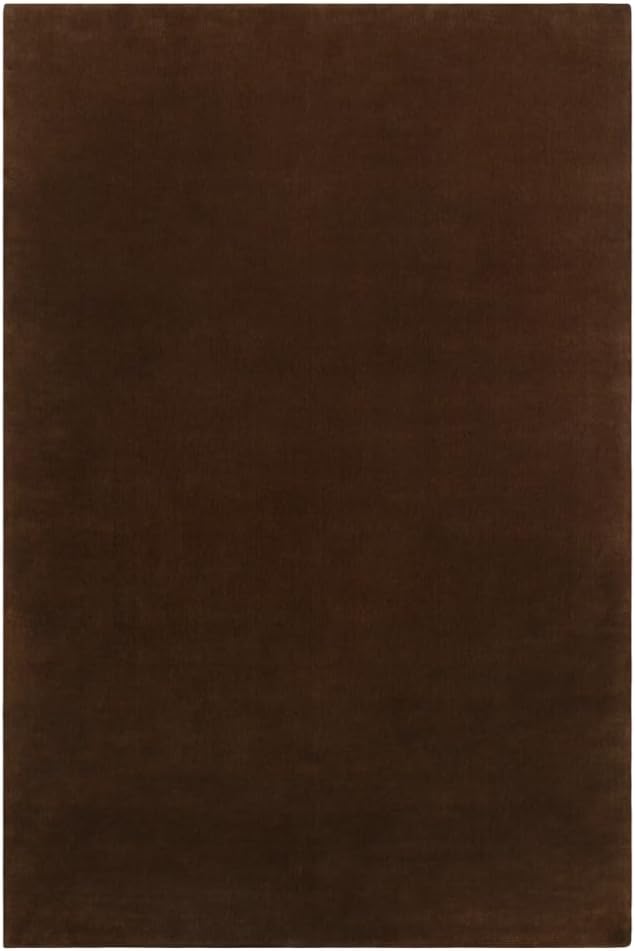 Hand-Tufted Wool Runner Area Rug – Soft Premium Wool Carpet for Living Room, Bedroom & Home Décor – 2.6X12 ft| Walnut – Durable, Non-Slip Backing, Handcrafted Rug