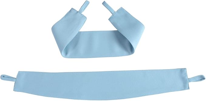 MIUCO 1 Pair Thermal Insulated Grommet 52-Inch-by-63-Inch Blackout Window Curtain Panels with 2 Tie Backs, Sky Blue