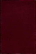 Hand-Tufted Wool Runner Area Rug – Soft Premium Wool Carpet for Living Room, Bedroom & Home Décor – 2.6X9 ft| Deep Wine – Durable, Non-Slip Backing, Handcrafted Rug