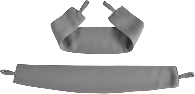 MIUCO Room Darkening Soild Grommet Window Blackout Curtains Two Panels for Bedroom 52x95 Inch Grey, Bonus 2 Tie Backs Included