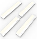 16 Inch Under Cabinet Lighting Plug in, 9W 120V 3 Color 3000K/4000K/5000K, 3 Brightness, Super Bright, Ultra Thin Under Counter Lights for Kitchen, Linkable LED Cabinet Light, White 4Pack