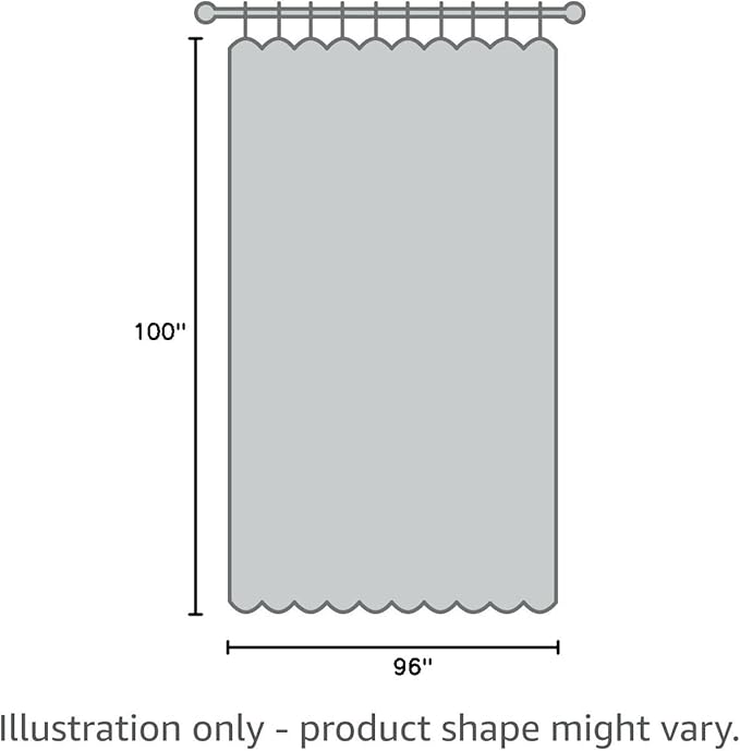PrinceDeco 100% Blackout Curtains for Sliding Glass Doors Thermal Insulated Door Curtain for Bedroom/Living Room Room Darkening Curtains Shades for Sliding Glass Doors,W100 X L96 Inch,Grey