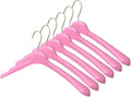 All Hung Up Plastic Coat Hangers, Color Clothes Hangers - Pink (100pk)