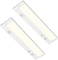 36 Inch Under Cabinet Lighting Plug in, 20W 120V 3 Color 3000K/4000K/5000K, 3 Brightness, Super Bright, Ultra Thin Under Counter Lights for Kitchen, Linkable LED Cabinet Light, White 2Pack