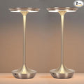EJQ Cordless Table Lamp Rechargeable, 6000mAh Battery Operated LED Table Lights Outdoor Portable Touch Dimmable Table Lamp for Bedroom Patio Cofee Restaurant Dining Home Set of 2-Silver