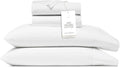 BOLL & BRANCH Signature Hemmed Sheet Set - Full, White - Luxury 100% Organic Cotton - Includes 1 Flat, 1 Fitted, 2 Pillowcases - Buttery Soft