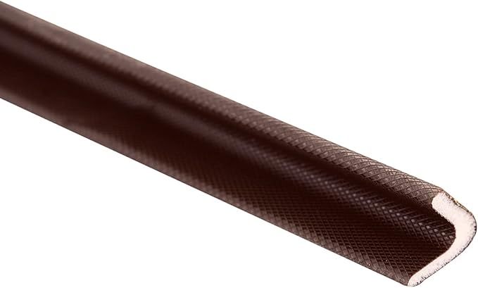 Adhesive V Shape Weatherstrip, Weather Stripping Door Seal Strip Foam Door Frame Insulation Side Jamb Bottom Groove Gap Filler Soundproof V Weatherstripping (Dark Brown, 1/2 in x 1/2 in x 26 Ft)