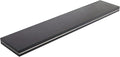 HÜNGSMART 60 Inch Wooden Floating Shelf – Supports 300lbs – 11 13/16 inch Deep - Engineered Wood – Black Stained Walnut Finish with Stainless Steel Insert– Includes Laser Welded Precision Wall Bracket