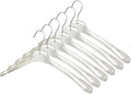 All Hung Up Hangers Plastic Coat Hangers, Clothes Hangers (Smokey Clear, 12pk)