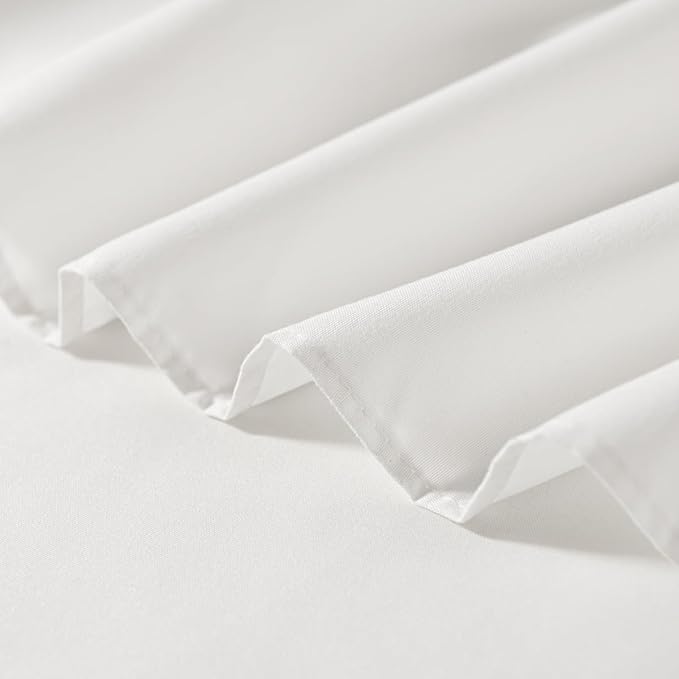 Ivory Bed Skirt Full Size Ruffled Bed Skirt with Split Corners, Full Bed Skirt 12 Inch Drop, Full Size Bed Skirt Ivory for Ruffled Bed Skirt with Split Corners, Bed Skirt Full Size