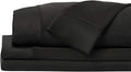 SHEEX - Original Performance Sheets Set (King/California King) Black - Cooling Sheets - Moisture Wicking - 1 Flat Cooling Sheet, 1 Fitted Cooling Sheet, 2 Pillow Covers - Wrinkle Free - Sleep Aid