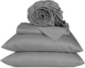 URBANHUT 800 Thread Count 100% Cotton Full Size Sheets, Luxury 4 Piece Full Bedsheets, Hotel Sheets Sateen Finish - Better Than Egyptian, 16" Elasticized Deep Pocket - Dark Grey