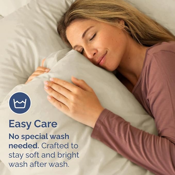 Queen Pillow Cases Set of 4 - Ultra Soft Hotel Quality Pillowcase Covers - Comfy, Cozy & Wrinkle Free - Shrinkage, Stain and Fade Resistant - Machine Washable Pillow Protectors - 4 Piece Set - Wheat