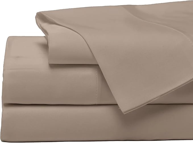 Cozy Earth Luxury Bed Sheet Set - 100% Viscose from Bamboo Fabric, Ultra-Soft & Breathable, Fits Regular & Deep Pocket Mattresses up to 20" - 4 Pieces Queen Sheet Set Walnut