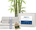 Therapedic 1000TC California King 6-Piece Sheet Set - 100% Organic Rayon Derived from Bamboo Blend with Cooling Fiber, Ideal for Hot Sleepers - 16" Deep Pocket Fitted Sheet, Bonus Pillowcases - Ivory