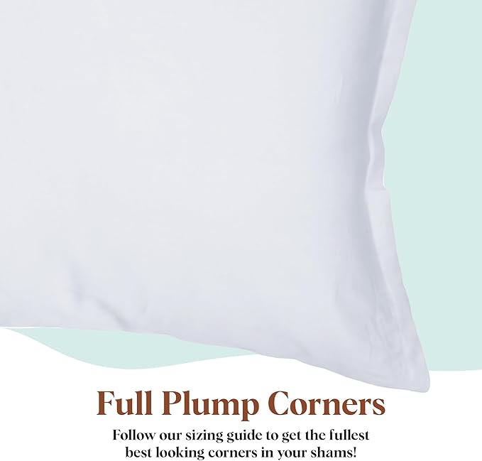 Pillowflex Synthetic Down Pillow Insert - 20x30 Down Alternative Pillow, Ultra Soft Queen Bed Sleeping Pillow, Large Rectangle Sham - 1 Decorative Pillow Form