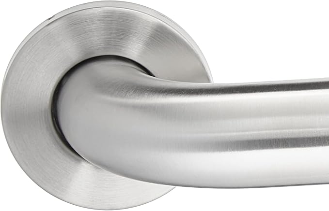Amazon Basics Bathroom Handicap Safety Grab Bar, 42 Inch Length, 1.5 Inch Diameter, Holds up to 500LBs, ADA Compliant, Stainless Steel