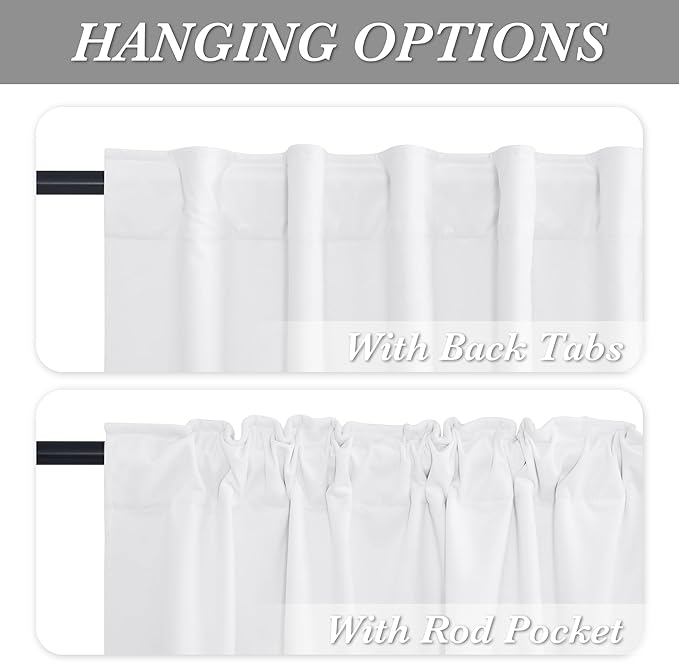 RYB HOME 100% Blackout White Velvet Curtains for Bedroom, Back Tab and Rod Pocket Thermal Insulated Room Darkening Curtains 84 inches Long for Living Room Nursery, White, 52W x 84L, 2 Panels