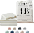 Luxury Bamboo Market | King Size Bed Sheet Set | 100% Viscose Made from Bamboo | Organically Grown | Ultra Soft | Cooling Sheets for Hot Sleepers | 17" Deep Pocket [Opulent Ivory]