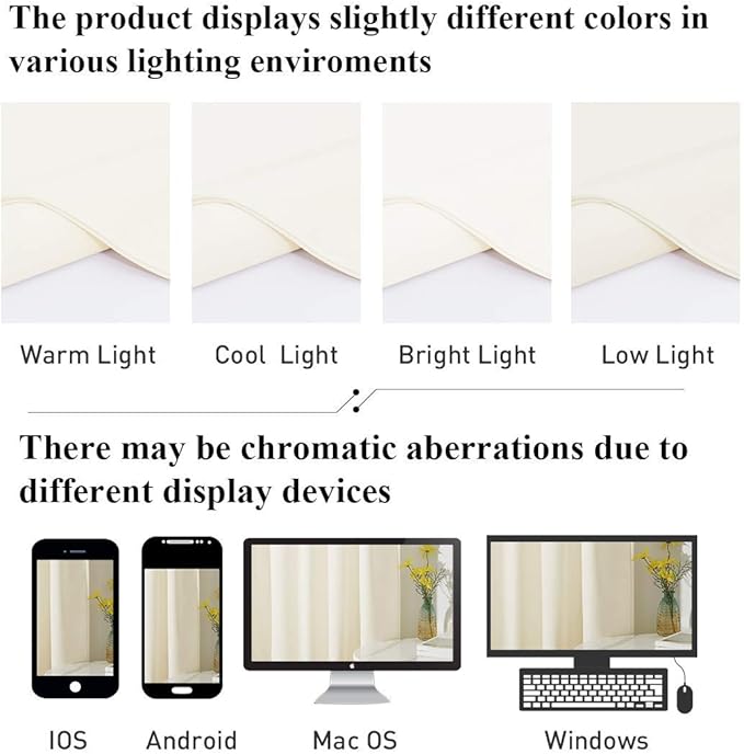 StangH Ivory White Velvet Curtains 84 inches - Christmas Room Darkening Thermal Curtains for Winter, Rod Pocket Drapes for Living Room/Bedroom Window Decor, W52 x L84, 2 Panels