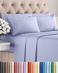 Queen 6 Piece Sheet Set - Cooling, Comfy & Breathable - Hotel Luxury Bedding, Includes Fitted Sheet for Women, Men, Kids & Teens - 1 Flat, 1 Fitted Sheet, 4 Pillowcases with Deep Pockets - Lavender