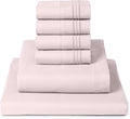 Mellanni King Sheet Set - 6-Piece Iconic Collection Bedding, (Including 4 Pillowcases), 16-Inch Deep Pocket, Easy Care, Extra Soft, Cooling Sheets, Brushed Microfiber - Blush Pink