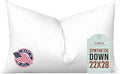 Pillowflex Synthetic Down Pillow Insert - 22x28 Down Alternative Pillow, Ultra Soft Oversized Standard Bed Sleeping Pillow, Large Rectangle Sham - 1 Decorative Pillow Form