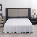TSUTOMI Bed Skirt Full Size Ruffled Bed Skirt with Split Corners, 16 Inch Drop Dust Ruffle Bed Skirts with Platform, Gathered Style, 100% Microfiber, White