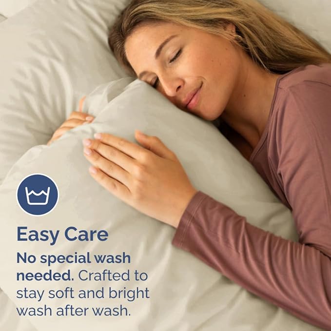 King Pillow Cases Set of 6 - Ultra Soft Hotel Quality Pillowcase Covers - Comfy & Wrinkle Free - Shrink, Stain and Fade Resistant - Easy-Care, Machine Washable Pillow Protectors - 6 Piece Set - Wheat