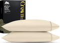 Mayfair Linen 100% Egyptian Cotton King Pillow Cases Set of 2 - Luxury 2000 Series King Size Pillowcases, Soft Cooling & Breathable, Envelope Closure Hotel Quality Pillowcase (21 x 41, Ivory)