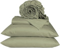 URBANHUT 800 Thread Count 100% Cotton California King Size Sheets, Luxury 4 Piece Cal King Bedsheets, Hotel Sheets Sateen Finish - Better Than Egyptian, 16" Elasticized Deep Pocket - Sage