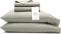 BOLL & BRANCH Signature Hemmed Sheet Set - King, Sageleaf - Luxury 100% Organic Cotton - Includes 1 Flat, 1 Fitted, 2 Pillowcases - Buttery Soft