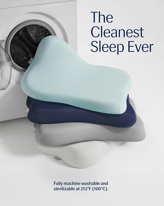 REST® Evercool® Cooling Pillow, Instant Cool-to-Touch Shell Fabric & Breathable Silicone Sponge Core for All-Night Temperature Regulation & Ergonomic Support, Low Height, Arctic White