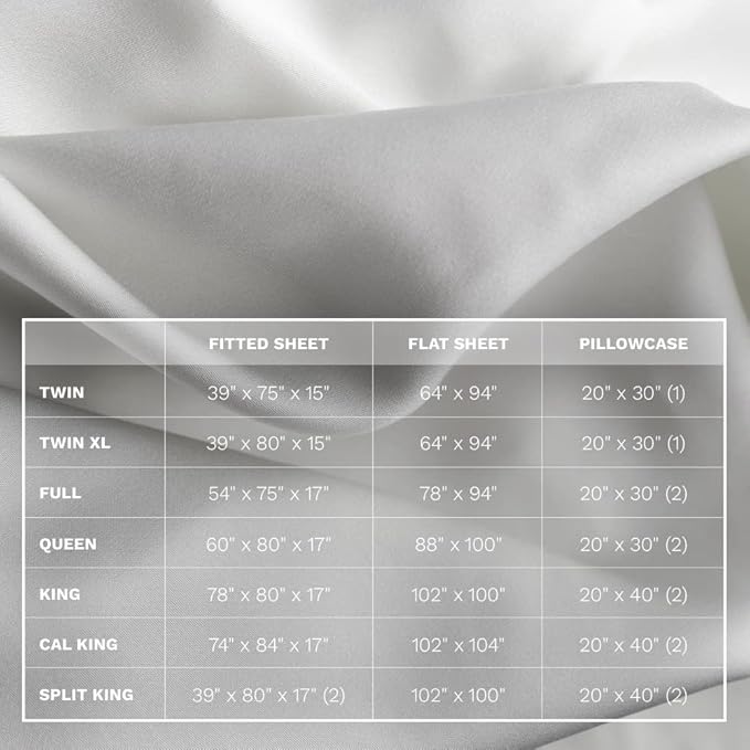LUXOME Luxury Sheet Set | 100% Rayon (Viscose) from Bamboo | California King - White | Deep Pockets | 4-Piece Set (Fitted, Flat, 2 Pillowcases)