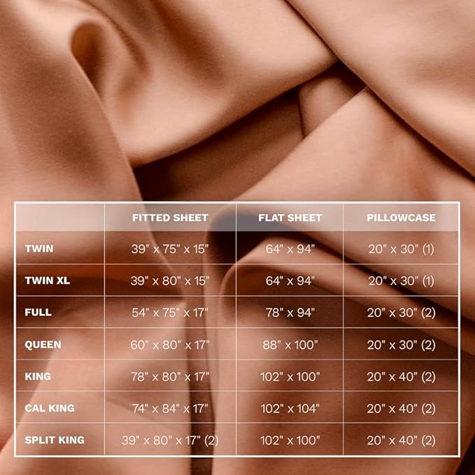 LUXOME Luxury Sheet Set | 100% Rayon (Viscose) from Bamboo | Queen Size - Terracotta | Deep Pockets | 4-Piece Set (Fitted, Flat, 2 Pillowcases)