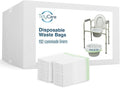 TidyCare Disposable Bedside Commode Liners for Adult Portable Toilet Chair Seat Bucket and Bedpan | Value Pack of 192 Waste Bags | Universal Fit Liners for Home Medical Care