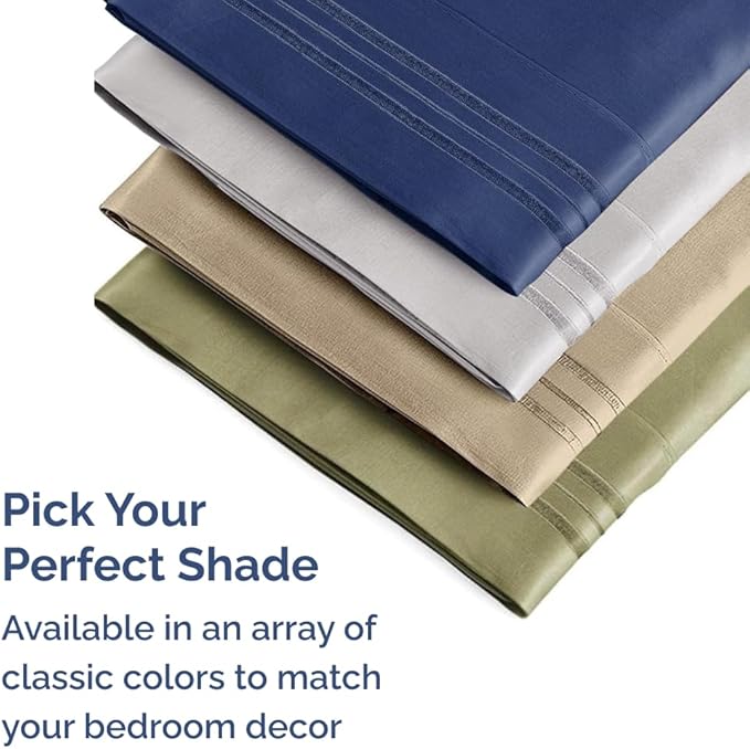 Queen Pillow Cases Set of 8 - Ultra Soft Hotel Quality Pillowcase Covers - Comfy, Cozy & Wrinkle Free - Shrink, Stain and Fade Resistant - Machine Washable Pillow Protectors - 8 Piece Set - Dark Grey