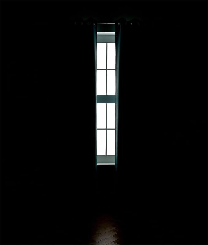MIUCO 1 Pair Thermal Insulated Grommet 52-Inch-by-95-Inch Blackout Window Curtain Panels with 2 Tie Backs Teal