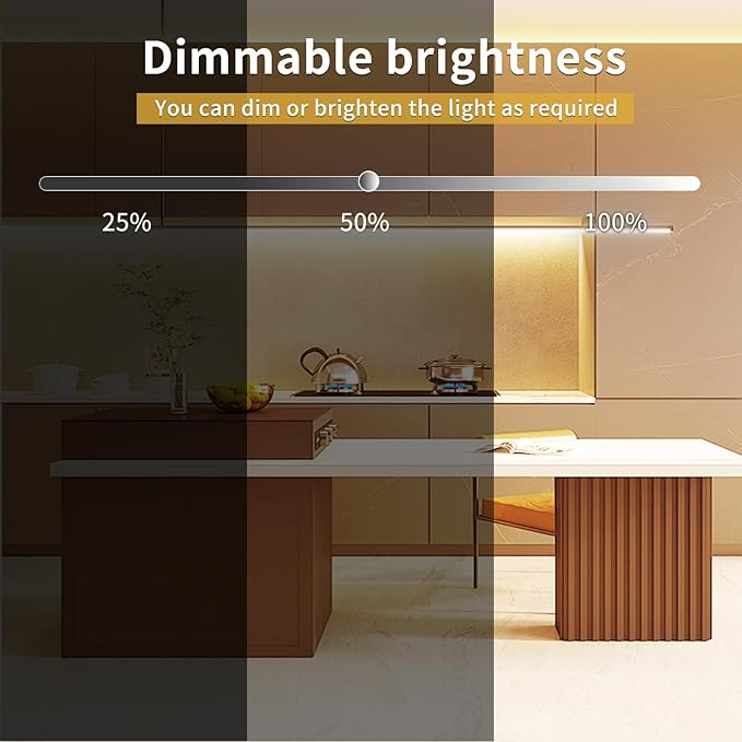 50 FT COB LED Strip Lights 3000K Warm White Dimmable DC 24V Flexible LED Tape Light for Bedroom, with Remote and app Control LED Light Strip,for DIY Home Decoration