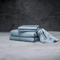 LUXOME Luxury Sheet Set | 100% Rayon (Viscose) from Bamboo | Twin XL - Surf | Deep Pockets | 3-Piece Set (Fitted, Flat, Pillowcase)