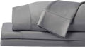 SHEEX - Original Performance Sheets Set (Split King) Graphite - Cooling Sheets - Moisture Wicking - 1 Flat Cooling Sheet, 1 Fitted Cooling Sheet, 2 King Pillow Covers - Wrinkle Free - Sleep Aid