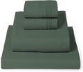 Mellanni Twin XL Sheet Set - 4-Piece Iconic Collection Bedding, (Including 2 Pillowcases), 16-Inch Deep Pocket, Easy Care, Extra Soft, Cooling Sheets, Brushed Microfiber - Emerald Green