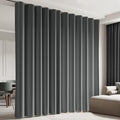 Room Divider Blackout Curtain Track Curtains Wall Dividers Panels Screen for Living Rooms Bedroom Office Privacy Partition Separation, W150 × L108 Inch,1 Panel, Grey