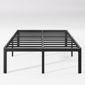 Hunlostten 16" Full Size Bed Frame No Box Spring Needed, Heavy Duty Metal Platform Bed Frame Full with Round Corners, Easy Assembly, Noise Free, Black