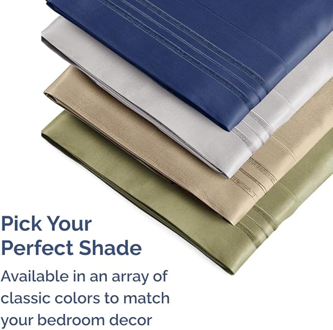 King Pillow Cases Set of 4 - Ultra Soft Hotel Quality Pillowcase Covers - Comfy, Cozy & Wrinkle Free - Shrinkage, Stain and Fade Resistant - Machine Washable Pillow Protectors - 4 Piece Set - Charcoal