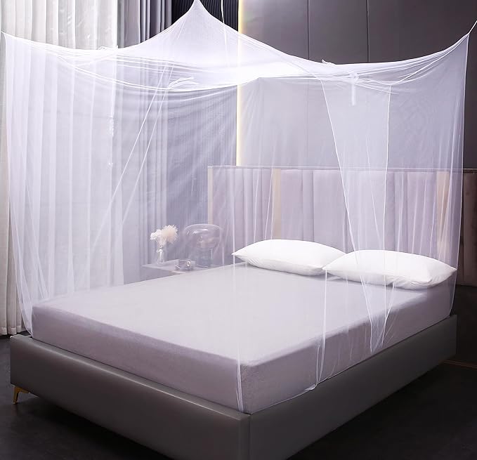 Mengersi Mosquito Net for Bed,Bunk Bed Canopy One Side Opening Canopy Netting Bed Drapes for Camping Home Outdoor Travel Dormitory,Twin XL