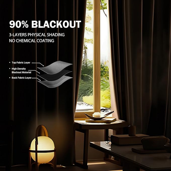 Room Divider Ceiling Mounted Curtains Track Sets Extra Wide Blackout Curtain Flexible Tracks for Bedroom Privacy Partition Separator, 1 Panel Light Grey Drape and White Rail, W10 x H10ft