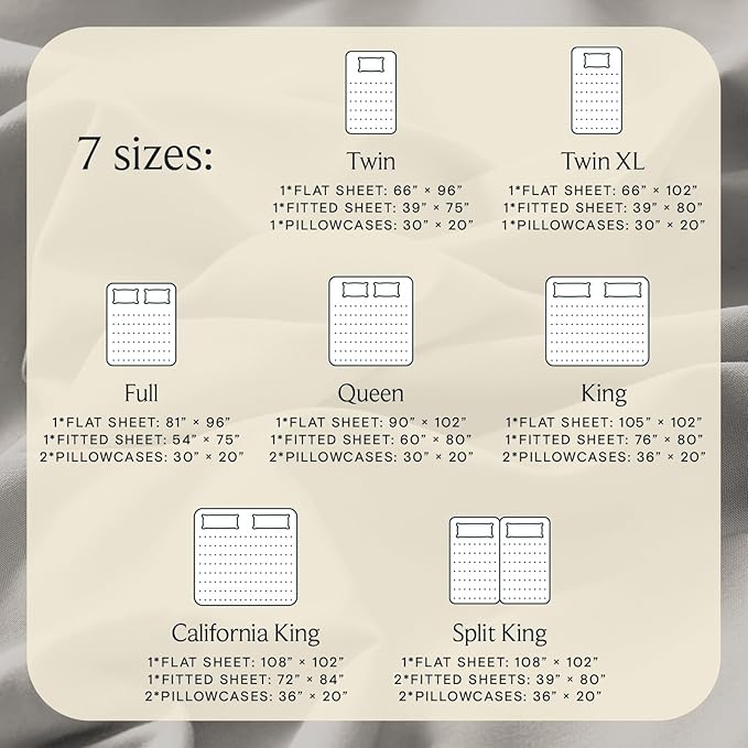 LuxClub 4 PC King Sheet Set, Deep Pockets Wrinkle Free Cooling Bed Sheets Hotel Bedding for Women, Men, Includes 1 Fitted Sheet, 1 Flat Sheet and 2 Pillowcases-Soft Light Taupe