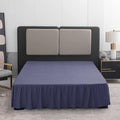 Navy Blue Bed Skirt Twin Size Ruffled Bed Skirt with Split Corners, Twin Bed Skirt 14 Inch Drop,Twin Size Bed Skirt Black for Ruffled Bed Skirt with Split Corners, Bed Skirt Twin Size
